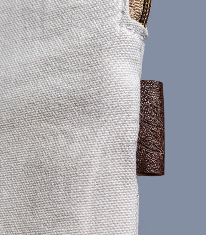 Hand sozni work Pure cotton multi-purpose pouch with lining - Multicolored