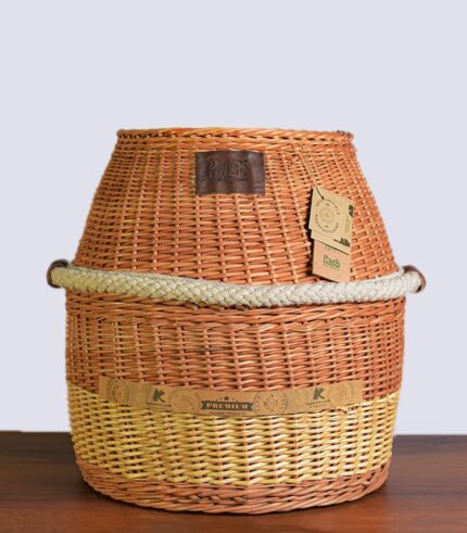 Willow Wicker Laundry/ Storage Basket/ Large Plant Pot