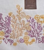 Hand sozni work Pure cotton Tote bags with lining (without gusset)- floral design 2