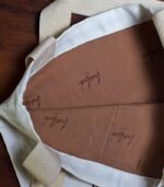 Hand Sozni Work Pure Cotton Tote Bags With Lining (Bottom Gusset) - Front Design 3