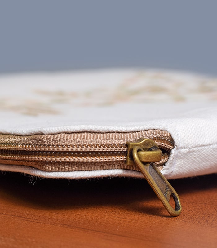 Multicolored Hand Sozni Work Pure Cotton Laptop Bag - With Lining