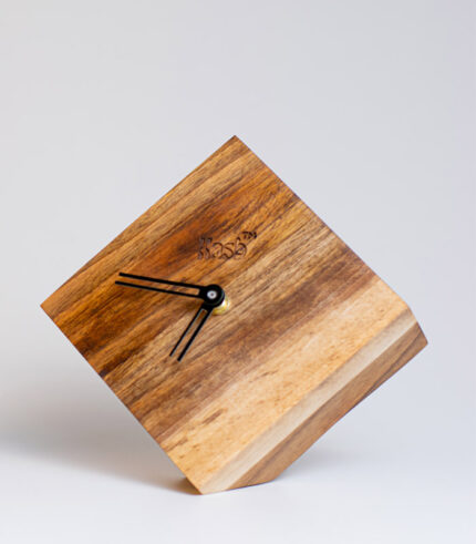 Walnut wood Handmade Unique Table Desk Clock