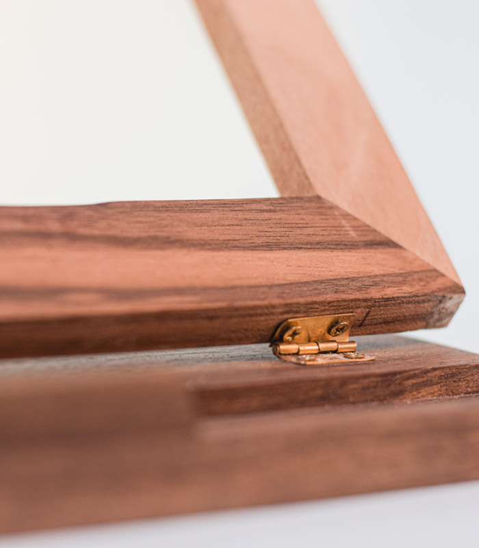 Walnut wood laptop/Tablet stand-Foldable,Angle adjustable, handbag friendly 3