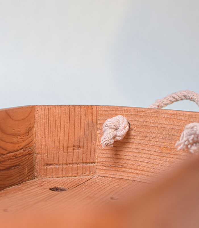 Handmade Deodar Wooden Vanity Tray for Washroom and Kitchen/ Countertop (Waterproof)