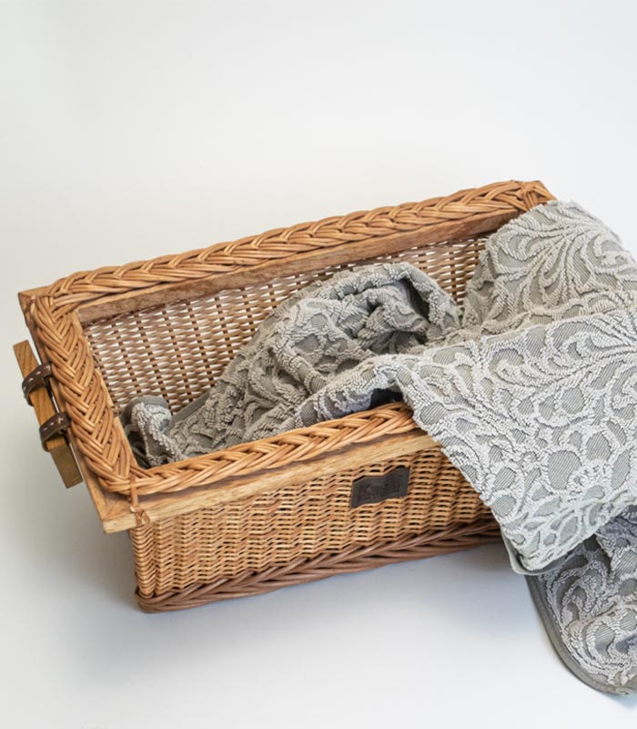 Willow Wicker Basket For Modular Kitchen for Vegetable, Fruits and Storage 2