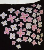 High-Quality Velvet Cushion Cover (Black-Pink) – With Hand Ari Work, Lining and Velvet Back 2