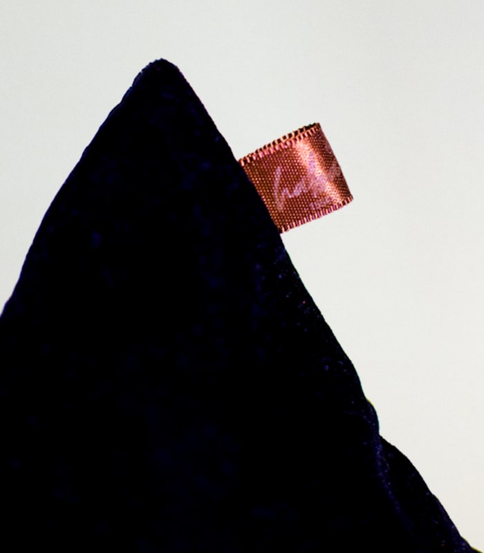 High Quality Velvet Cushion Cover (Black-Blue) - With Hand Ari Work, Lining, and Velvet Back 4