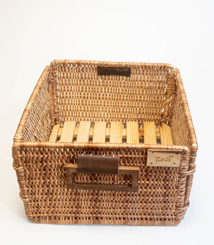 Willow Wicker Wardrobe Basket For Storage - Clothes, Newspapers, Photos or Other Memorabilia