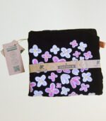 High-Quality Velvet Cushion Cover (Black-Pink) – With Hand Ari Work, Lining and Velvet Back 5