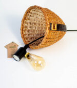 Willow Wicker Hanging Lamp Shade 3
