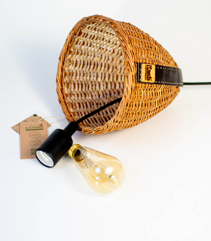 Willow Wicker Hanging Lamp Shade 3