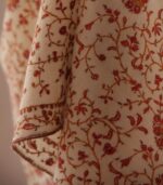 Natural Cream Jalidaar Hand Embroidered Kashmiri Pashmina Shawl