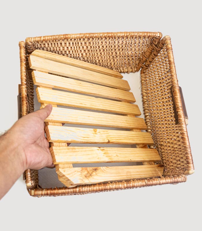 Willow Wicker Wardrobe Basket For Storage - Clothes, Newspapers, Photos or Other Memorabilia