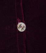 High-Quality Maroon Velvet Cushion Cover (Floral Design) - With Hand Ari Work and Velvet Back 4