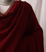 Deep Red Hashidaar Hand Embroidered Authentic Kashmiri Pashmina Shawl