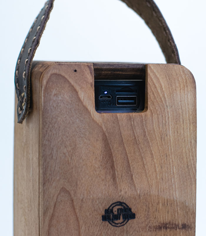 Walnut wood handmade bluetooth speaker box 4