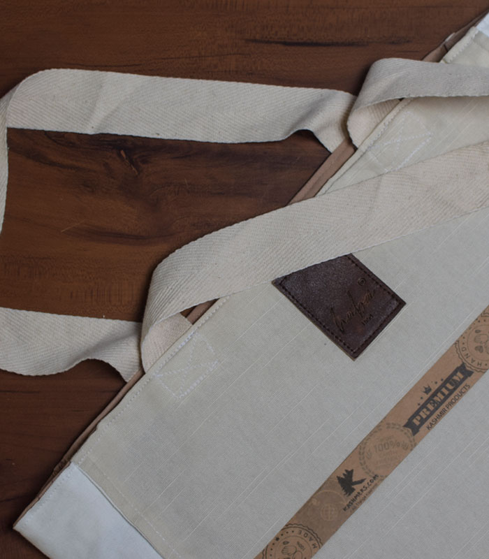 Side Design Hand Sozni Flower Work Pure Cotton Tote Bags 4