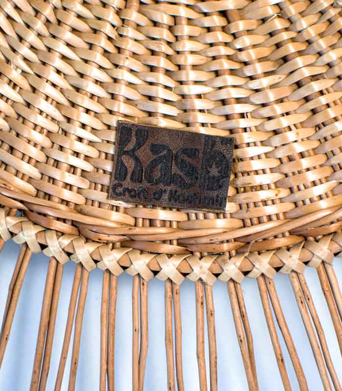 willow wicker wall clock