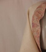 Cream Neemdor Hand Embroidered Kashmiri Pashmina Shawl