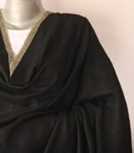 Black Hashidaar Hand Embroidered Kashmiri Pure Pashmina Shawl