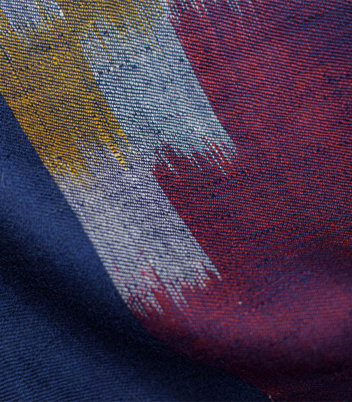 Multicolor Reversible Stripped Pashmina Stole