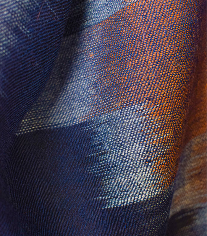 Multicolor Ikkat Reversible Pashmina Stole