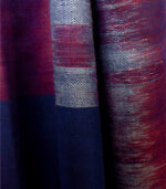Vine-Blue Ikkat Reversible Pashmina Stole