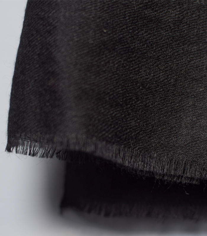 Plain Black Pashmina Stole