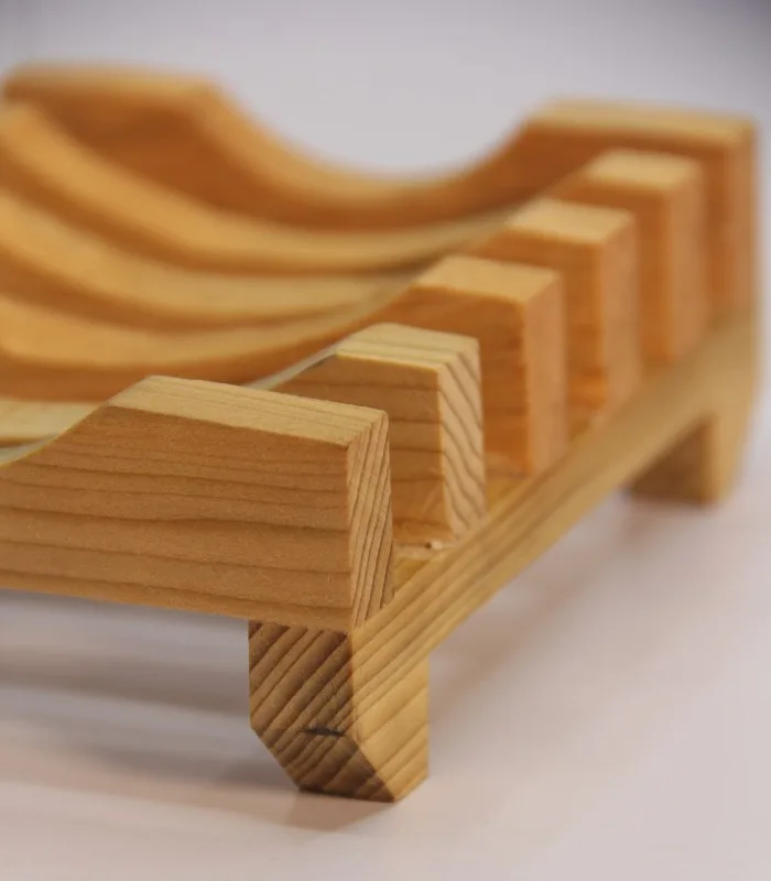 Deodar Wood Handmade Soap Holder (Specially Crafted Water-Resistant Wood Product)