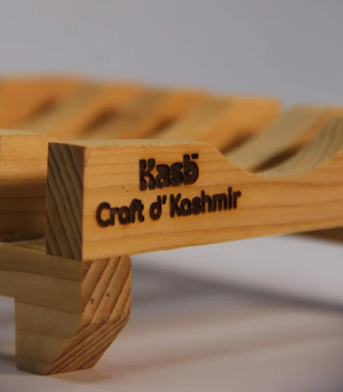 Deodar Wood Handmade Soap Holder (Specially Crafted Water-Resistant Wood Product)