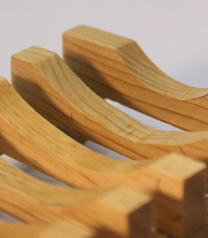 Deodar Wood Handmade Soap Holder (Specially Crafted Water-Resistant Wood Product)