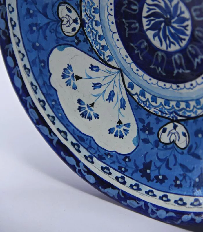 Paper Mache Oriental Wall Plates - Set Of 3