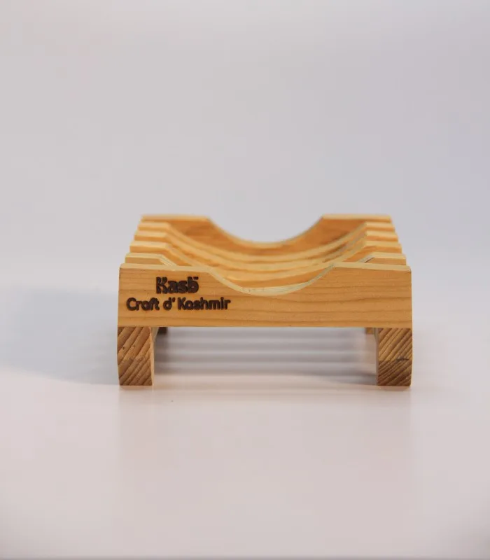 Deodar Wood Handmade Soap Holder (Specially Crafted Water-Resistant Wood Product)