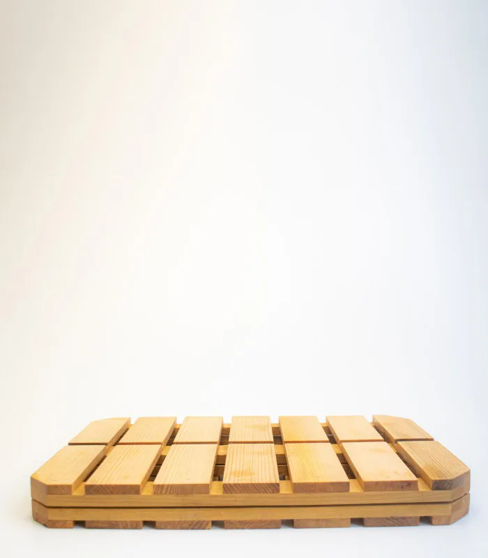 Deodar Wood Shower Floor Bath Mat (Special Wet Area Wood Product)