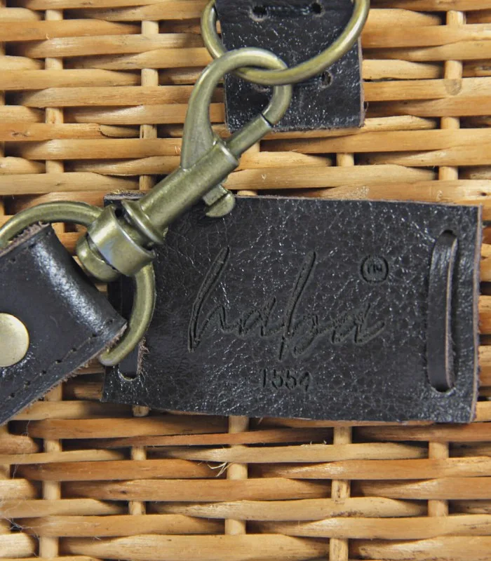 Willow Wicker Small Rectangular Handbag - With Merino Fur Flap, Magnetic Lock and Lining