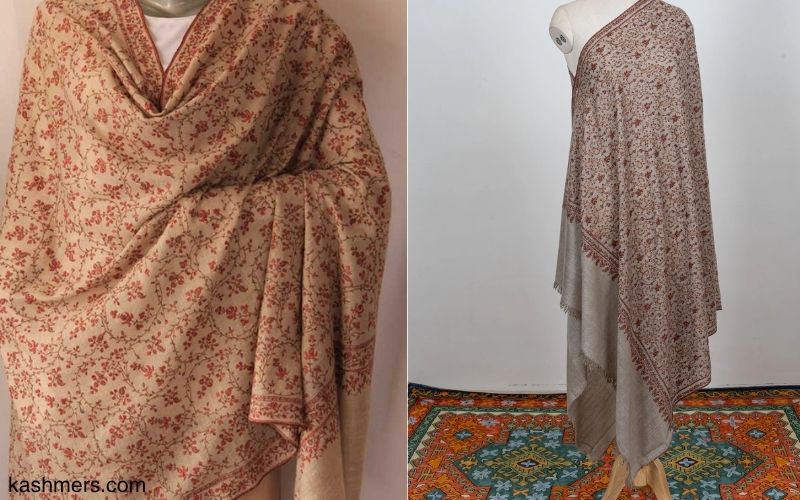 sozni embroidered pashmina shawl