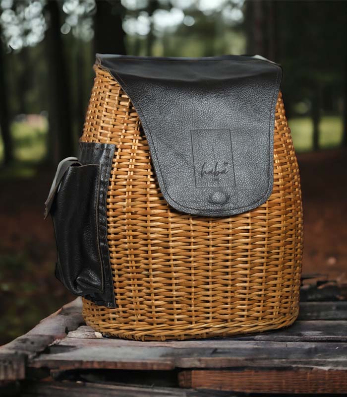 Willow Wicker Rucksack Bag