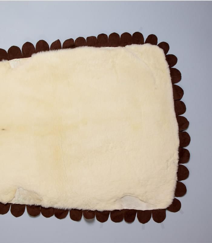 High-Quality Natural Merino Lamb/ Sheep Fur Throw ( Shearling Ivory )