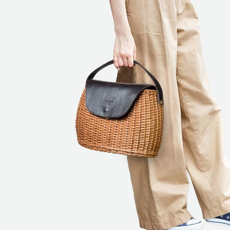 willow wicker handbag