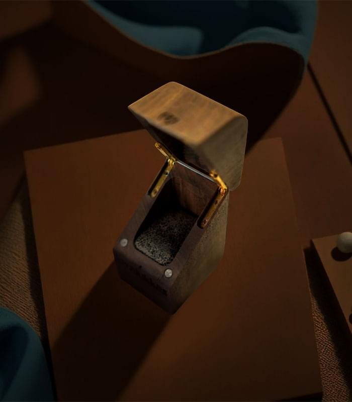 Walnut Wood Ring Box