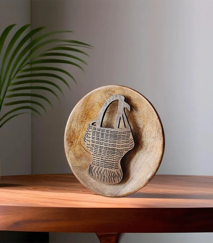 Heritage Kangri Walnut Wood Wall Plate