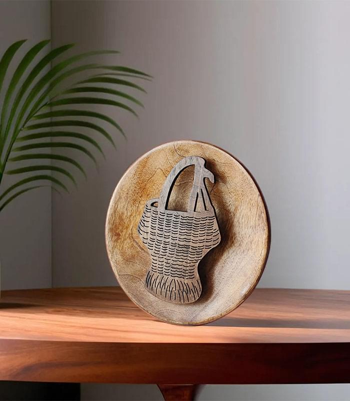 Heritage Kangri Walnut Wood Wall Plate