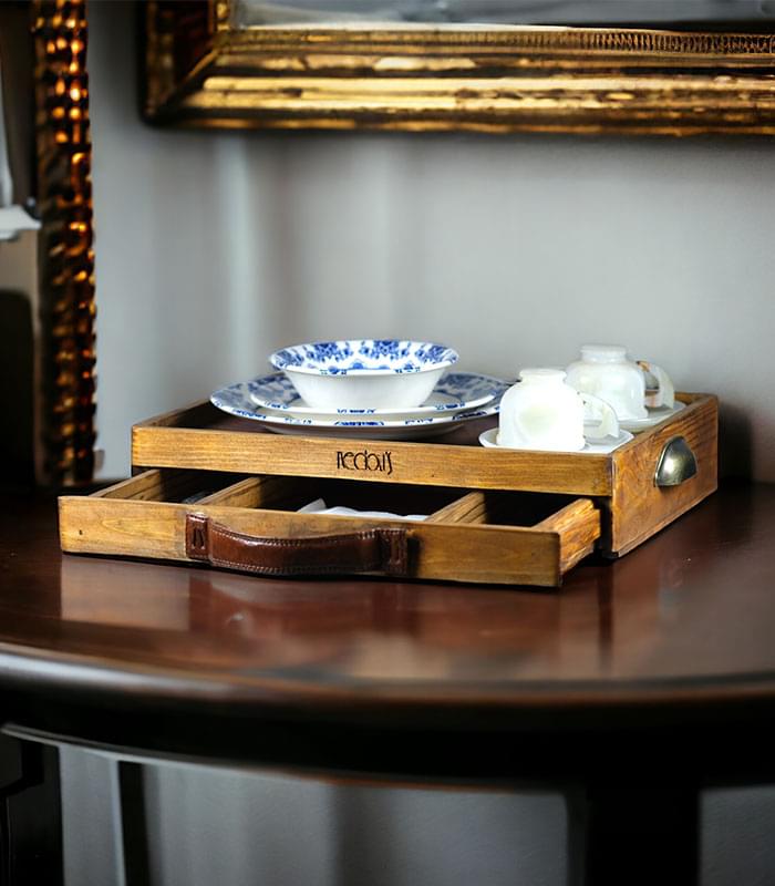 Kashmiri Walnut Wood Luxury Serving Tray