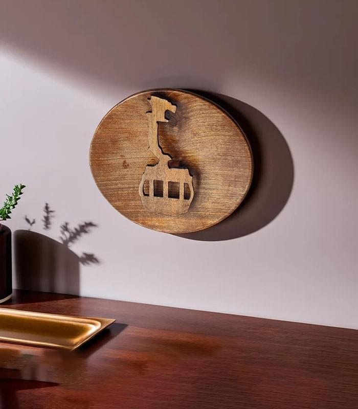 Walnut Wood Gondola Art Plate