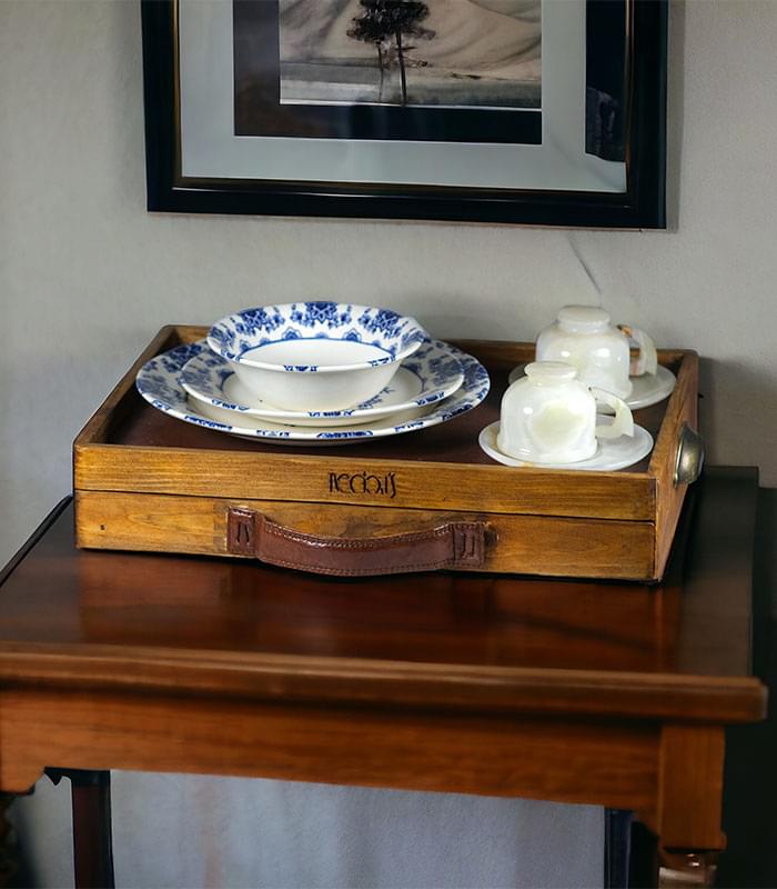 Kashmiri Walnut Wood Luxury Serving Tray
