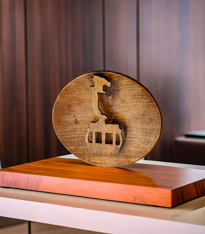 Heritage Kangri Walnut Wood Wall Plate