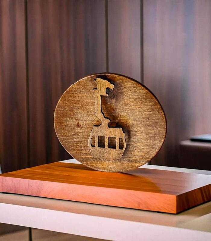 Heritage Kangri Walnut Wood Wall Plate