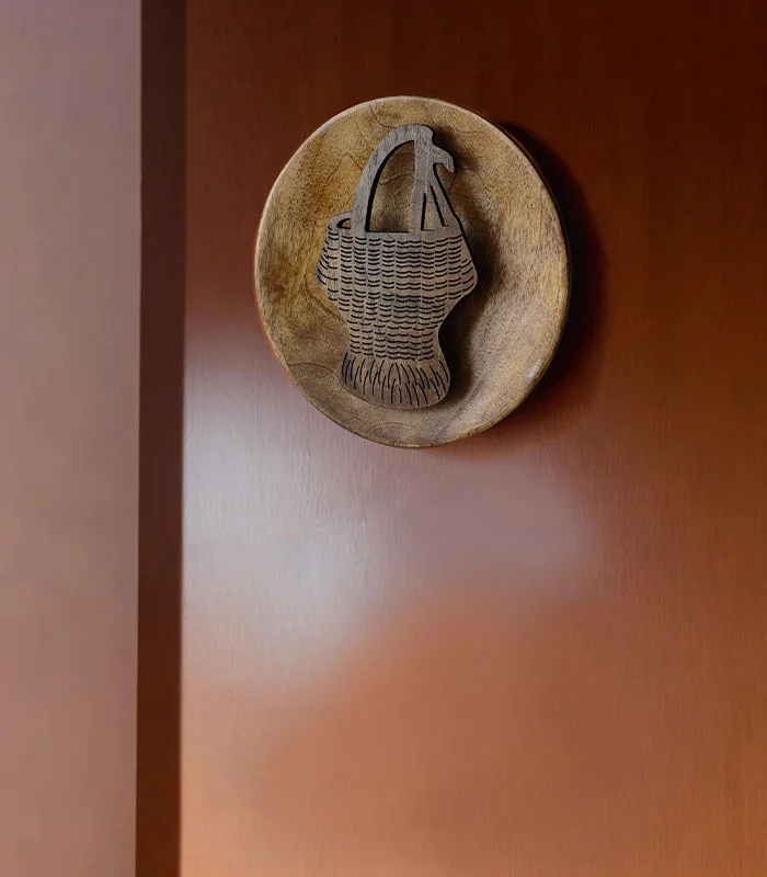 Heritage Kangri Walnut Wood Wall Plate