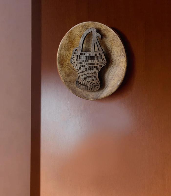 Heritage Kangri Walnut Wood Wall Plate