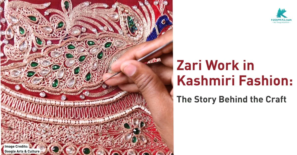 Zari Work in Kashmiri Fashion